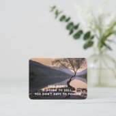 Evangelie Evangelisatie Uitnodigen Verlossing zakb Visitekaartje (Staand voorkant)