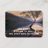 Evangelie Evangelisatie Uitnodigen Verlossing zakb Visitekaartje (Voorkant)