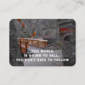 Evangelie Evangelisatie Uitnodigen Verlossing zakb Visitekaartje (Voorkant)