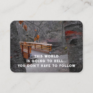 Evangelie Evangelisatie Uitnodigen Verlossing zakb Visitekaartje