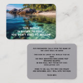 Evangelie Evangelisatie Uitnodigen Verlossing zakb Visitekaartje (Voorkant / Achterkant)