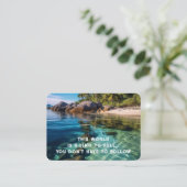 Evangelie Evangelisatie Uitnodigen Verlossing zakb Visitekaartje (Staand voorkant)