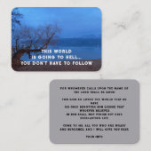 Evangelie Evangelisatie Uitnodigen Verlossing zakb Visitekaartje (Voorkant / Achterkant)