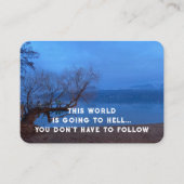 Evangelie Evangelisatie Uitnodigen Verlossing zakb Visitekaartje (Voorkant)