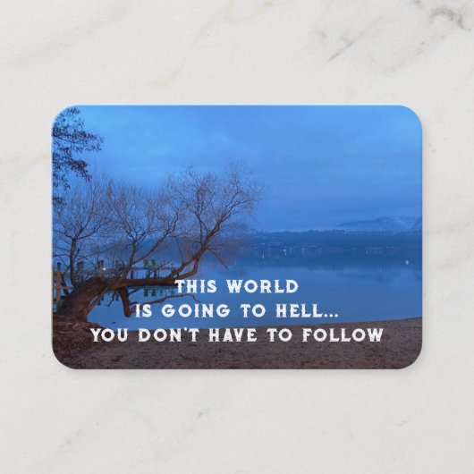 Evangelie Evangelisatie Uitnodigen Verlossing zakb Visitekaartje (Voorkant)