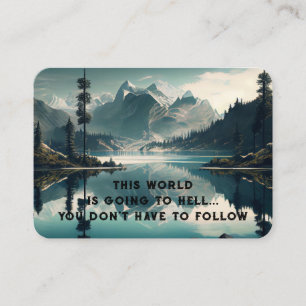 Evangelie Evangelisatie Uitnodigen Verlossing zakb Visitekaartje