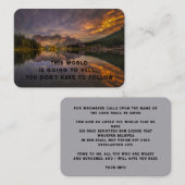 Evangelie Evangelisatie Uitnodigen Verlossing zakb Visitekaartje (Voorkant / Achterkant)