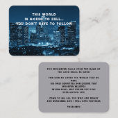 Evangelie Evangelisatie Uitnodigen Verlossing zakb Visitekaartje (Voorkant / Achterkant)