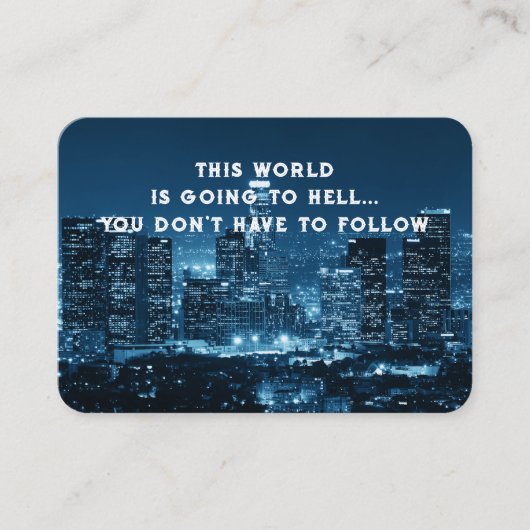 Evangelie Evangelisatie Uitnodigen Verlossing zakb Visitekaartje (Voorkant)