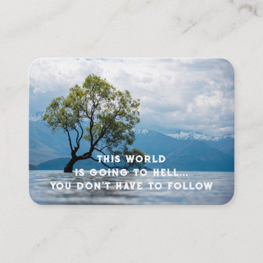 Evangelie Evangelisatie Uitnodigen Verlossing zakb Visitekaartje (Voorkant)