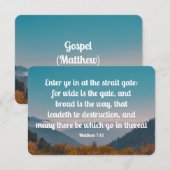 Evangelie Geheugen Verse Set - Matteüs (Voorkant / Achterkant)