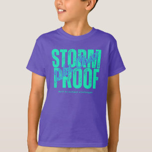 Evangelie Geloof Schrift Jezus Christus Paars T-shirt