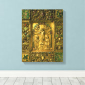 evangelie Hoesje, Ottonees, Duitsland, 11e eeuw (g Canvas Afdruk (Insitu (Houten vloer))