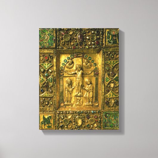 evangelie Hoesje, Ottonees, Duitsland, 11e eeuw (g Canvas Afdruk (Voorkant)