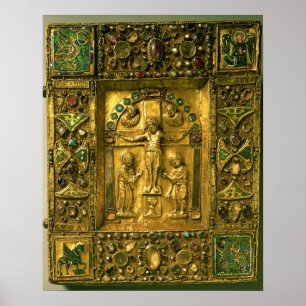 evangelie Hoesje, Ottonees, Duitsland, 11e eeuw (g Poster