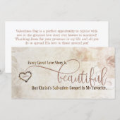 EVANGELIE LIEFDESVERHAAL Christelijke Schrift Vale Feestdagenkaart (Voorkant / Achterkant)