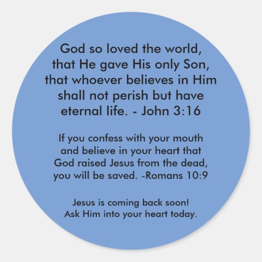 Evangelie Stickers (Voorkant)