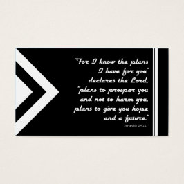 Evangelie Tract Plan van Verlossing Zwart en Wit Visitekaartjes