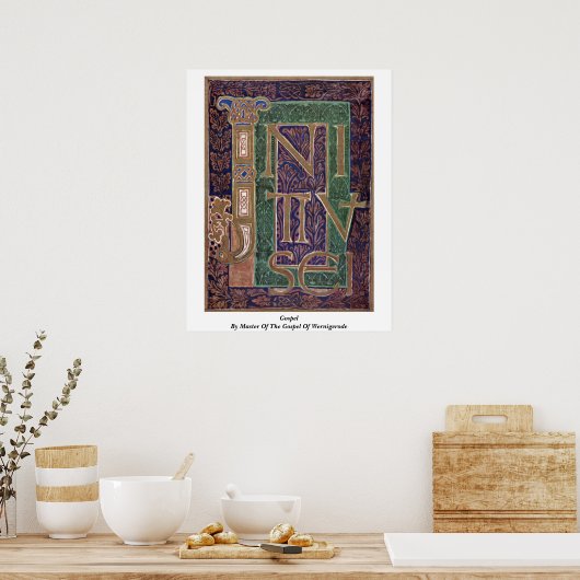 evangelie van de evangelie van Werniagen Poster (Keuken)