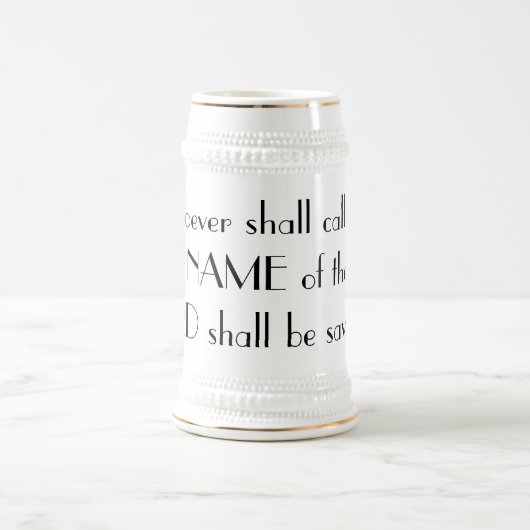 Evangelie van de Romeinen 10:13 Mok (Center)