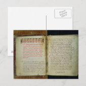evangelie van de Sint-Sergius Radonezh Briefkaart (Voorkant / Achterkant)