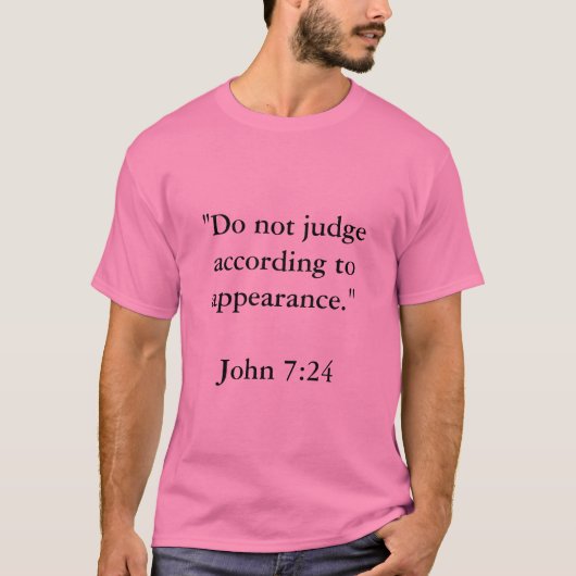 evangelie van de uitspraak Quote T-shirt (Voorkant)