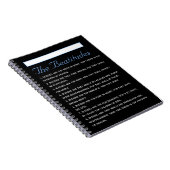 Evangelie van Matthew Beatitudes Heilige Schrift Notitieboek (Rechterzijde)