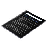 Evangelie van Matthew Beatitudes Heilige Schrift Notitieboek (Linkerzijde)