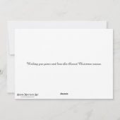 Evangelie van Matthew Verse Kerstster KJV Bijbel Feestdagenkaart (Achterkant)