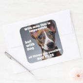 evangelie van Neil 19:26 Square Sticker (Envelop)