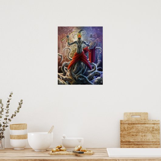 evangelie van Nyarlathotep Poster (Keuken)