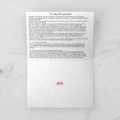 Evangelieboodschap Pasen Feestdagen Kaart (Binnen)