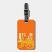 Evangelion over het retro-label bagagelabel (Voorkant verticaal)