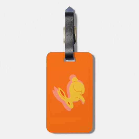 Evangelion over het retro-label bagagelabel (Achterkant verticaal)