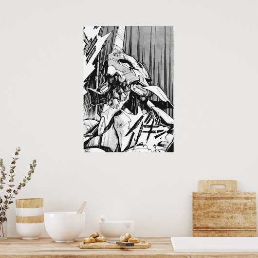 Evangelion Unit 01 Berserk Manga Poster (Keuken)