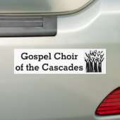Evangelische koor van de cascades 2014 bumperstick bumpersticker (Op auto)