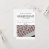 Evangelisme-kaart Kaart (Voorkant / Achterkant in situ)