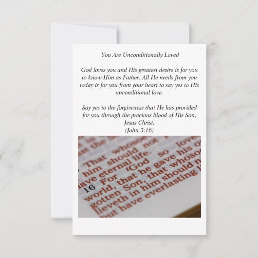 Evangelisme-kaart Kaart (Voorkant)