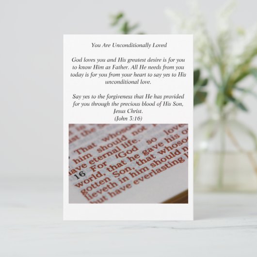 Evangelisme-kaart Kaart (Staand voorkant)