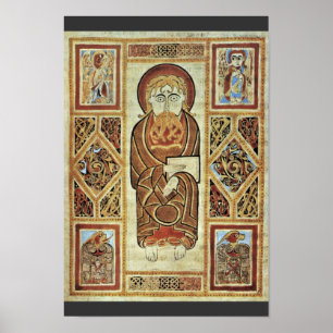 Evangelist en symbolen van Irischer Meister (Beste Poster