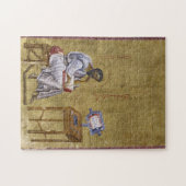 Evangelist Mark zat op zijn studie Byzantijns icoo Legpuzzel (Horizontaal)