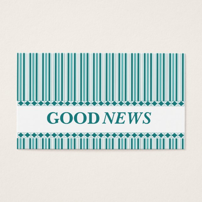 evangelplan voor de redding Evangelisme Blue 2 Visitekaartje (Voorkant)