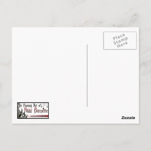 Evania - Witch Briefkaart (Achterkant)