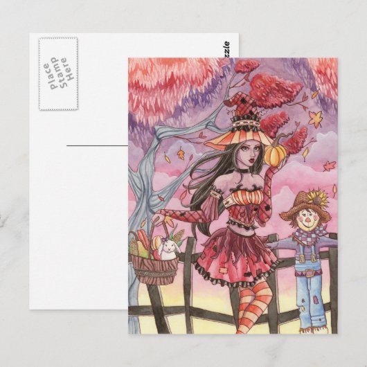 Evania - Witch Briefkaart (Voorkant / Achterkant)