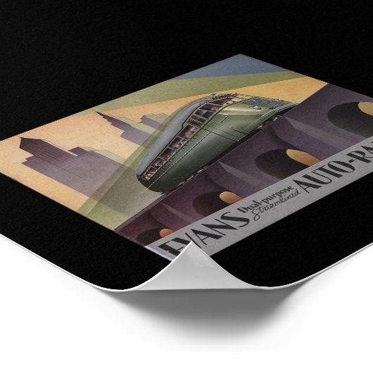 Evans Auto Railers 1930's Poster (Hoek)