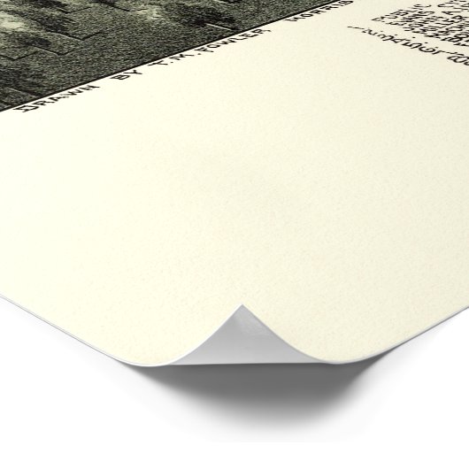 Evans City, PA Panorama Map - 1900 Poster (Hoek)