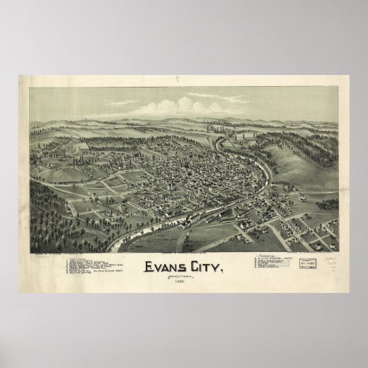 Evans City, Pennsylvania (1900) Poster (Voorkant)
