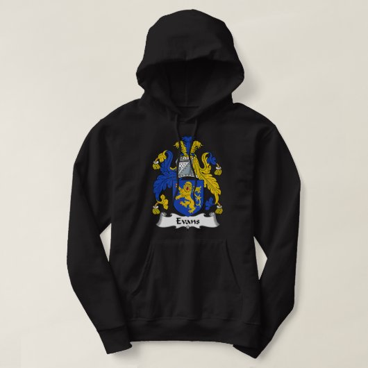 Evans Coat of Arms  Family Crest  Hoodie (Design voorkant)