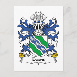 Evans Family Crest Briefkaart