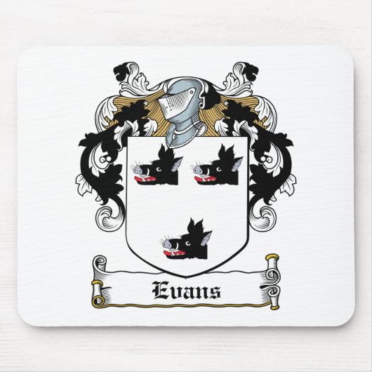 Evans Family Crest Muismat (Voorkant)